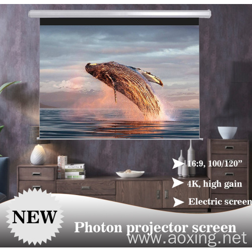 Photon Screen home cinema Electric Projector Screen